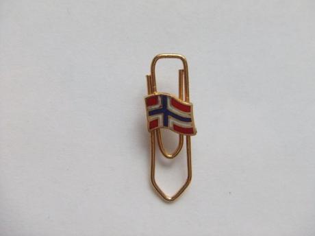 Vlag van Noorwegen met paperclip